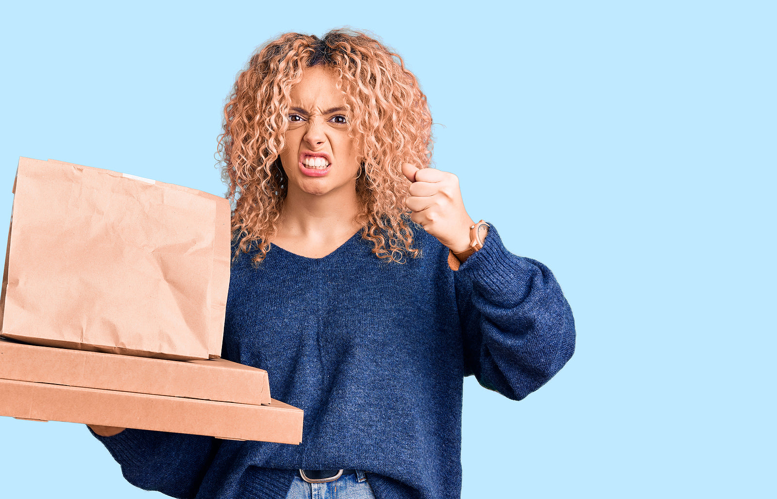 Made-to-measure boxes - delivery food annoyed