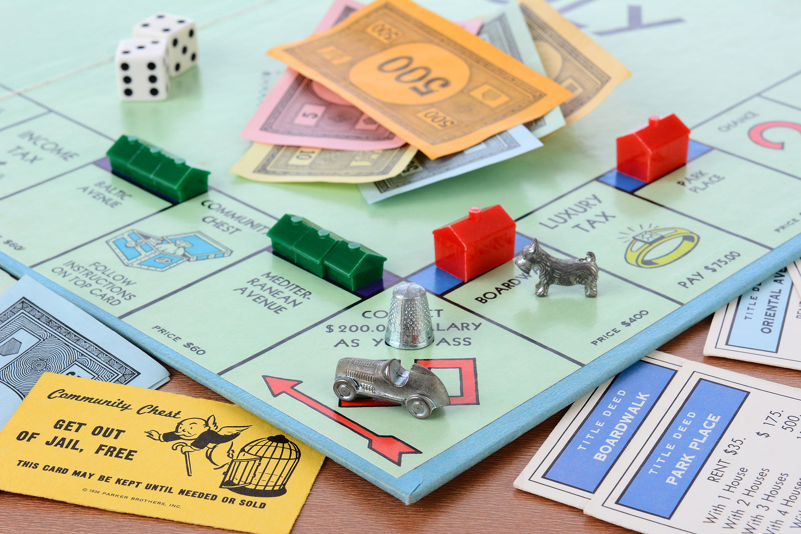 custom cardboard boxes - Monopoly Board Game Closeup