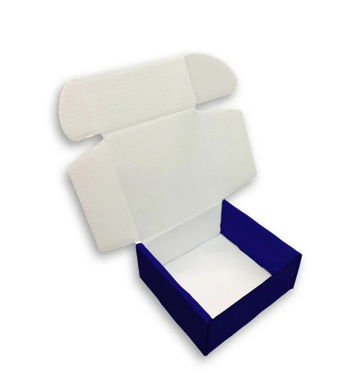 Dark blue mailing box 