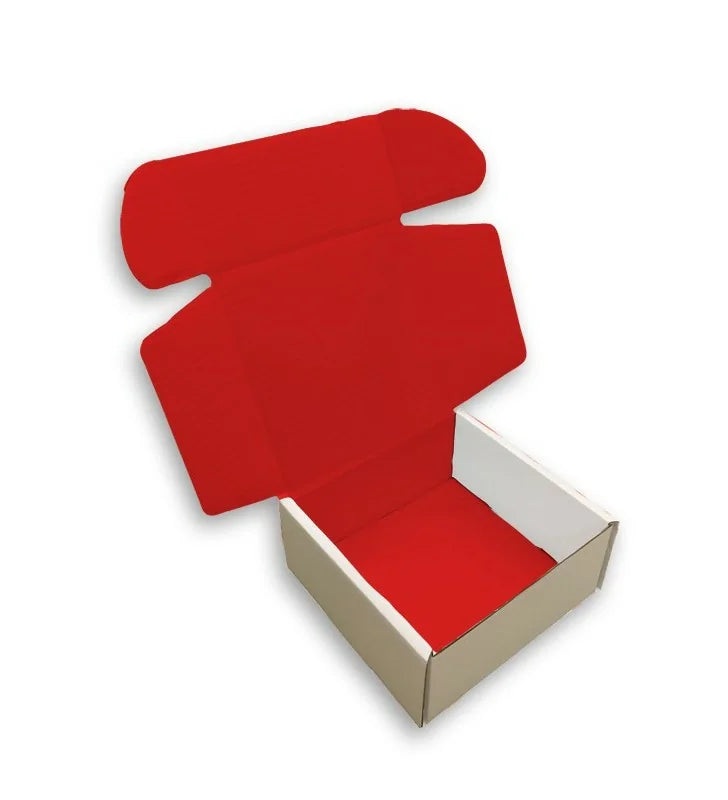 Red mailing box reversed