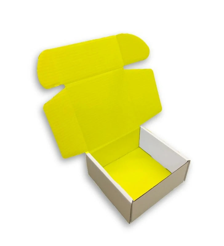 Yellow mailing box