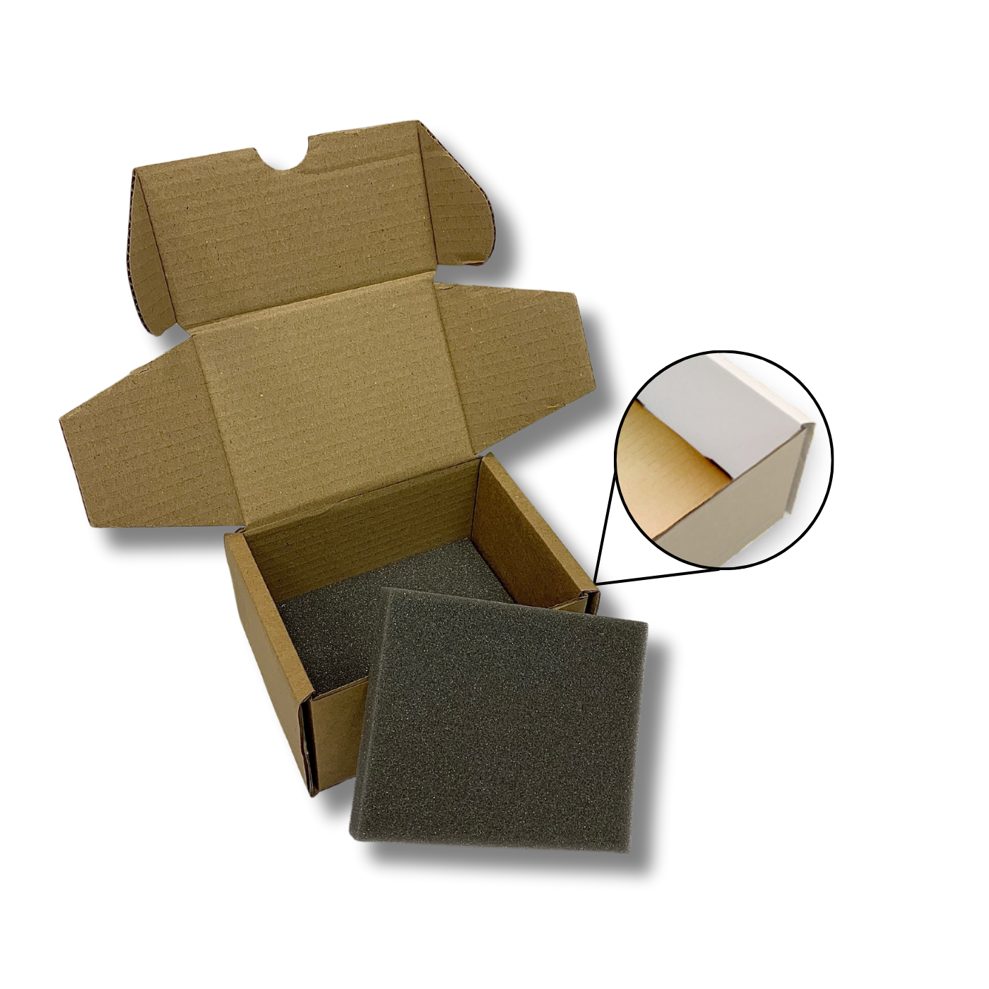 127 x 102 x 76mm Foam Lined Mailing Box