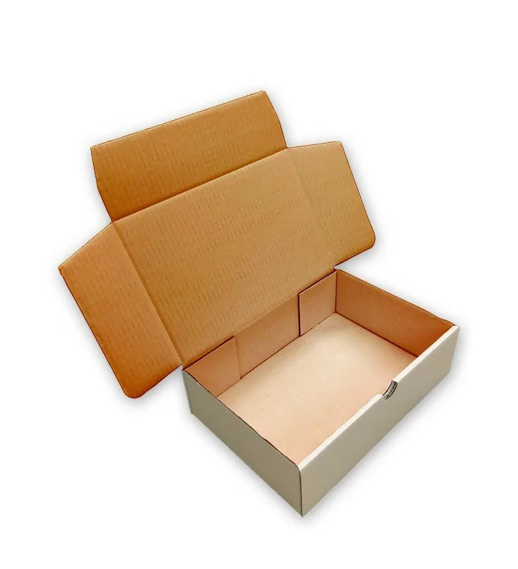 Dark green mailing box reversed