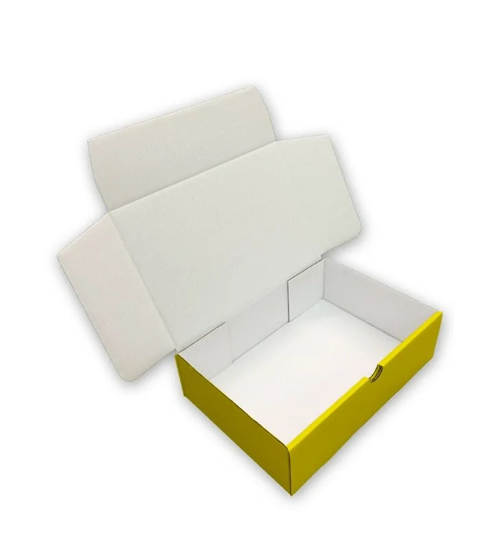 Dark blue mailing box reversed