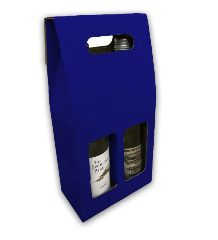 Dark Blue wine bottle box