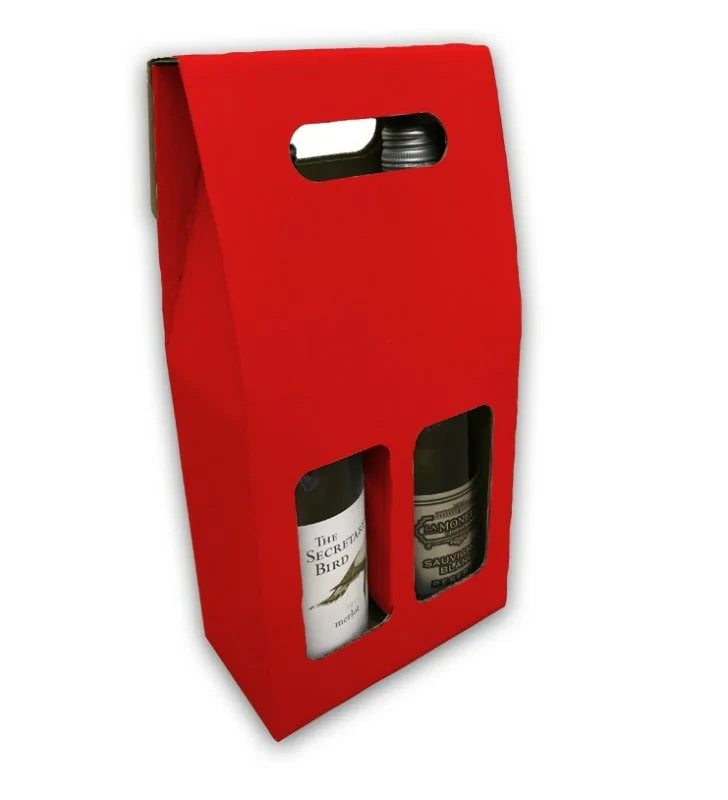 Red wine bottle box