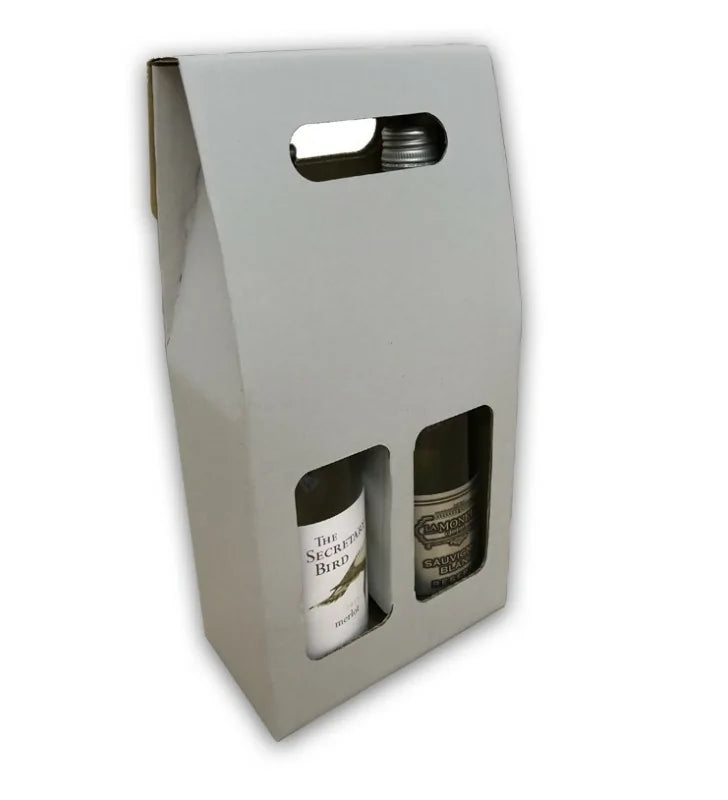 Silver wine bottle box