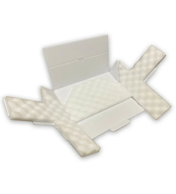 White foam mailing wrap