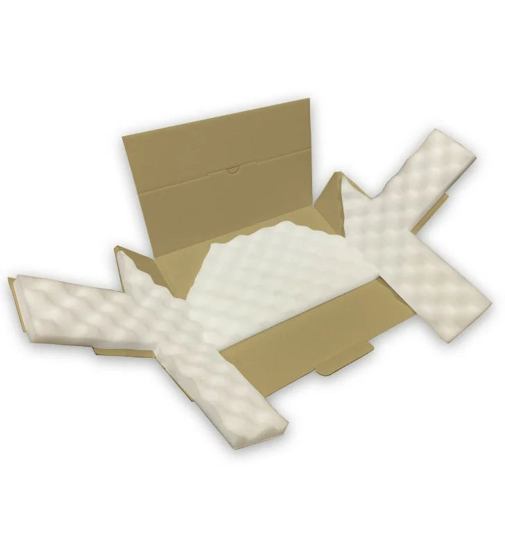 Brown foam mailing wrap