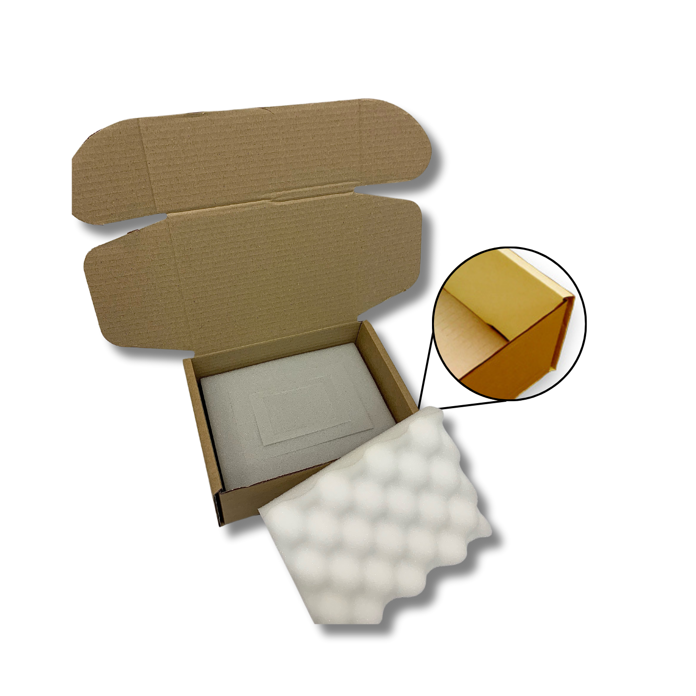 200 x 155 x 90mm Foam Lined Mailing Box