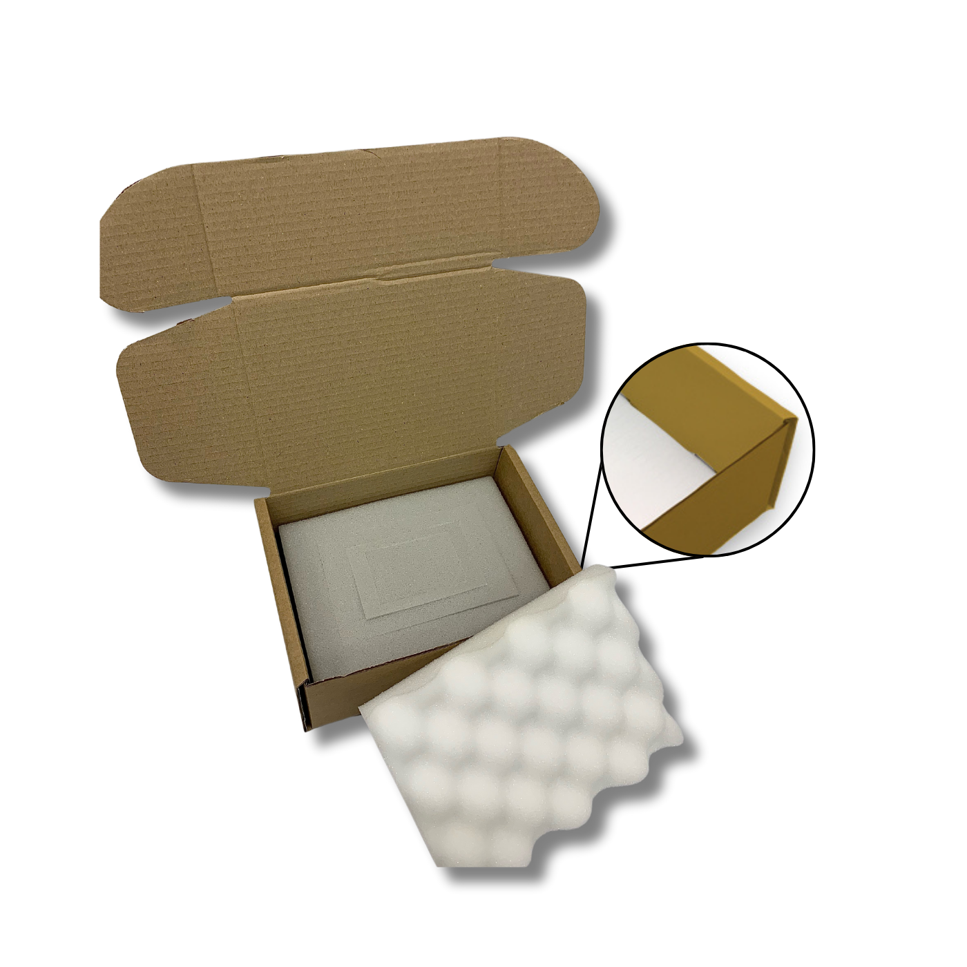 200 x 155 x 90mm Foam Lined Mailing Box