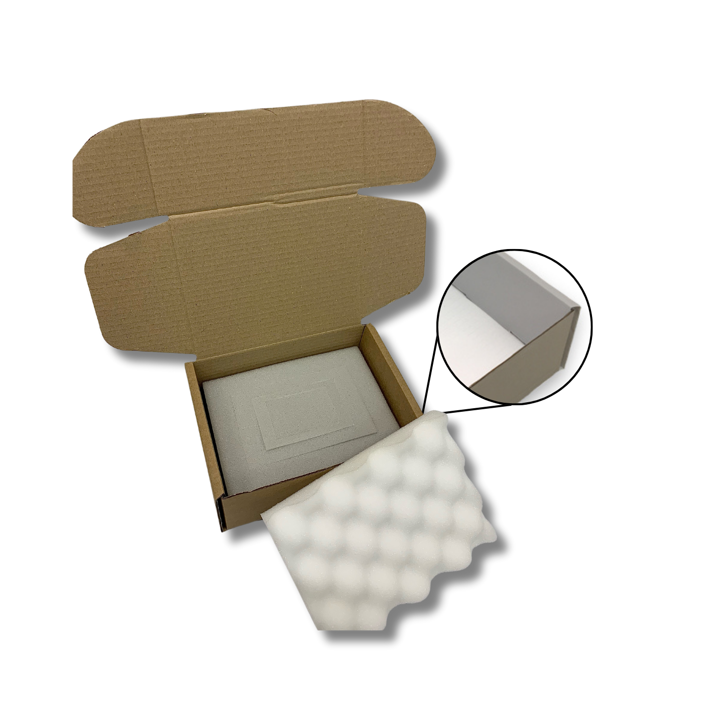 200 x 155 x 90mm Foam Lined Mailing Box
