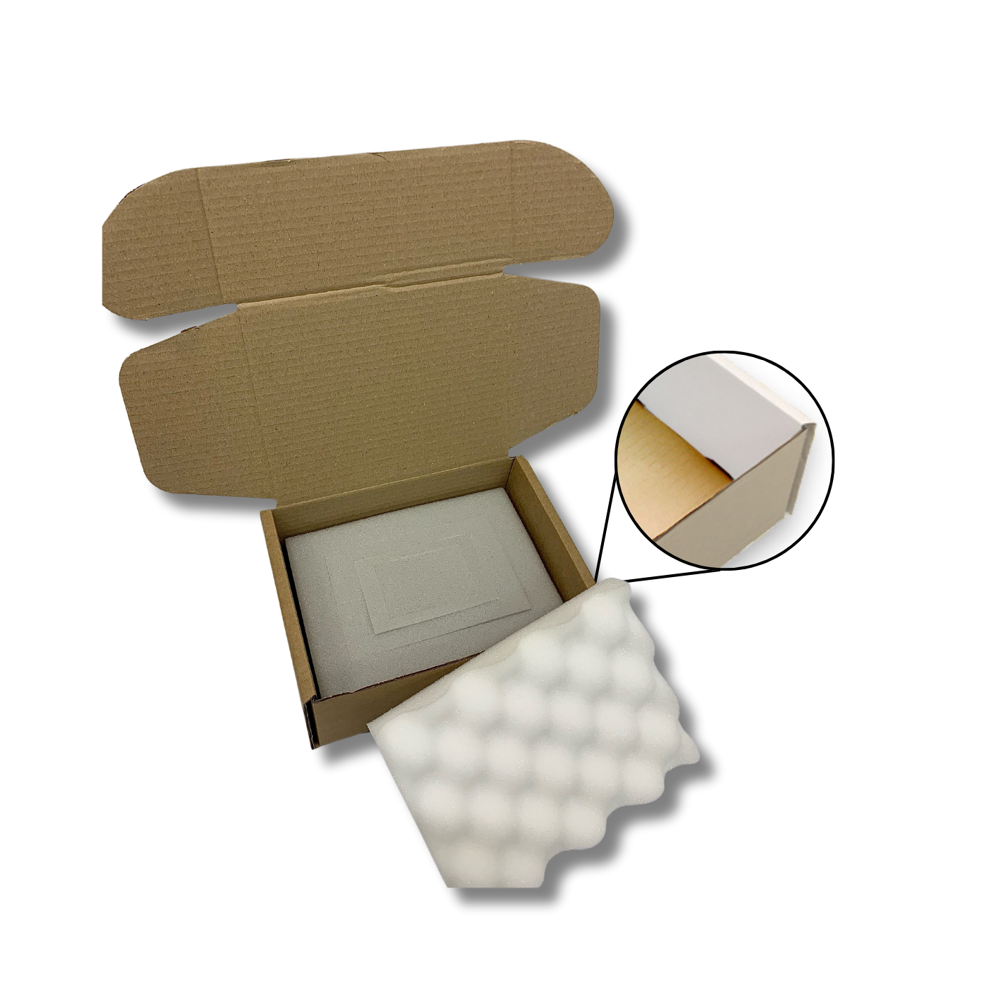200 x 155 x 90mm Foam Lined Mailing Box