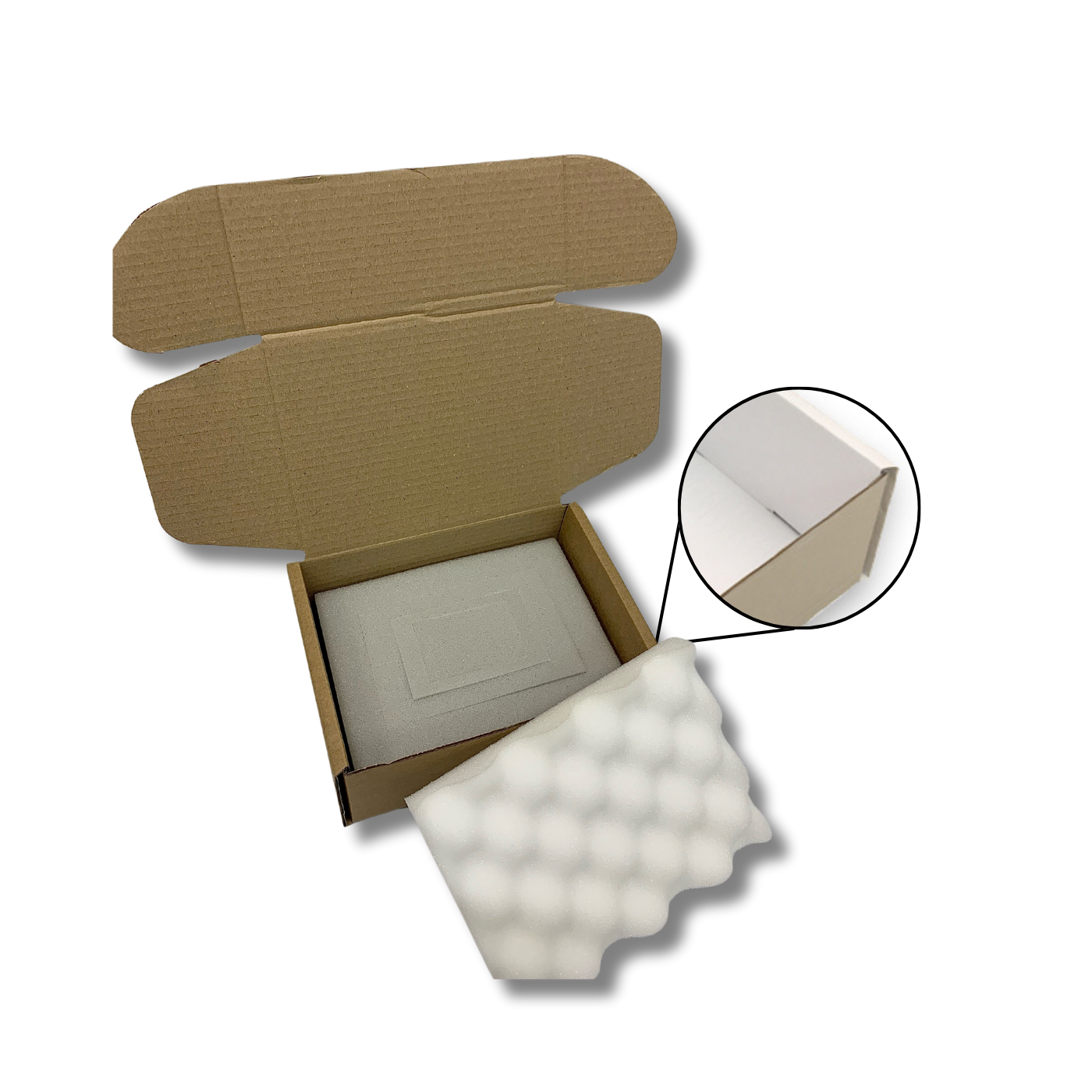 200 x 155 x 90mm Foam Lined Mailing Box