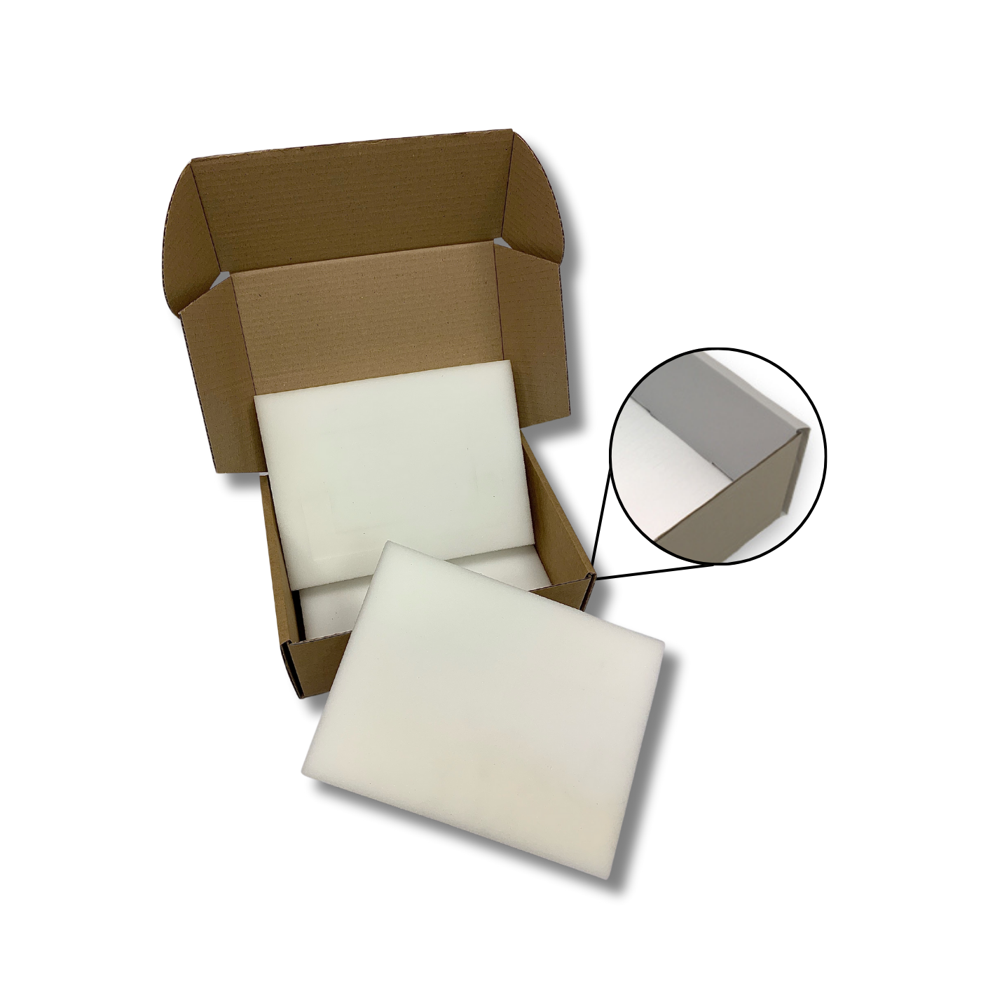 262 x 197 x 105mm Foam Lined Mailing Box