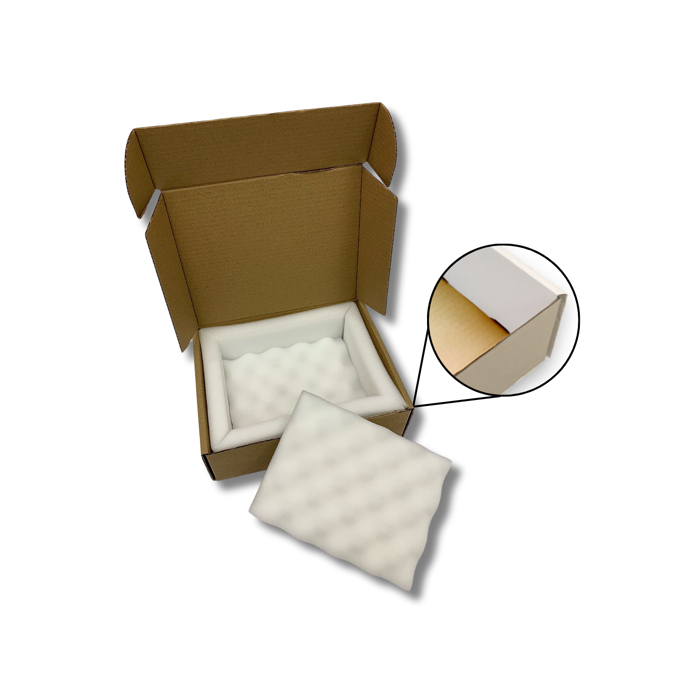 270 x 220 x 85mm Foam Lined Mailing Box