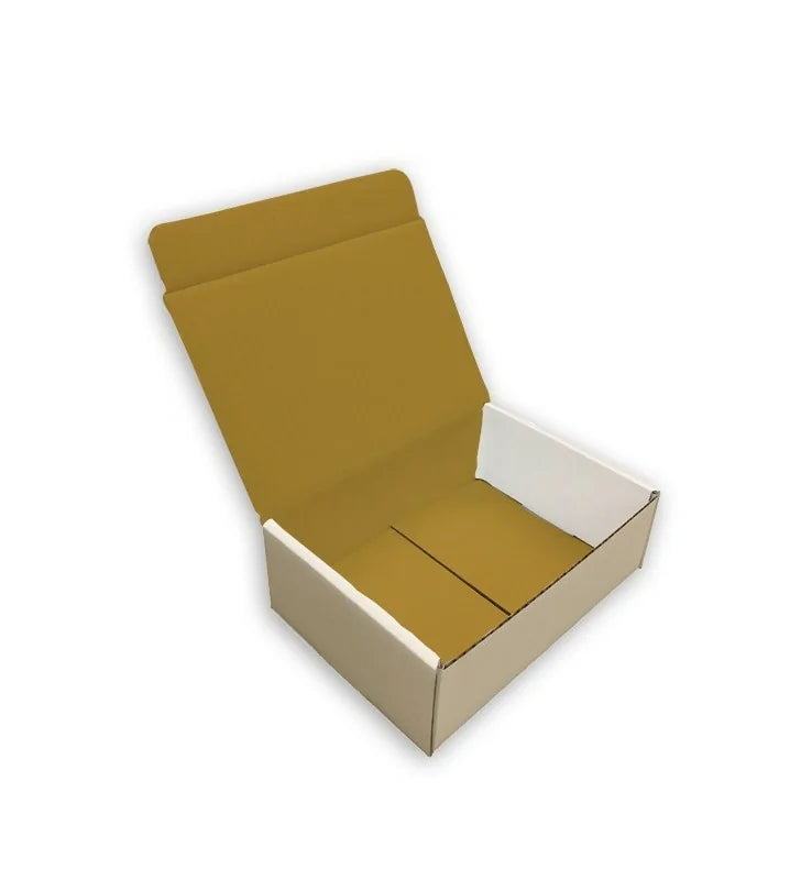 Gold mailing box reverse