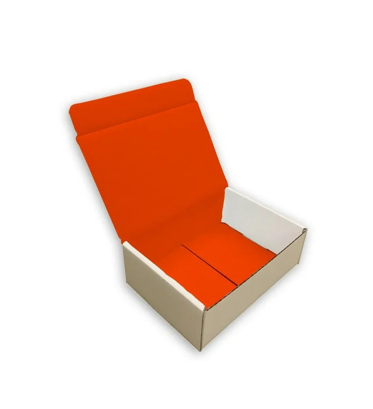 Orange mailing box reversed