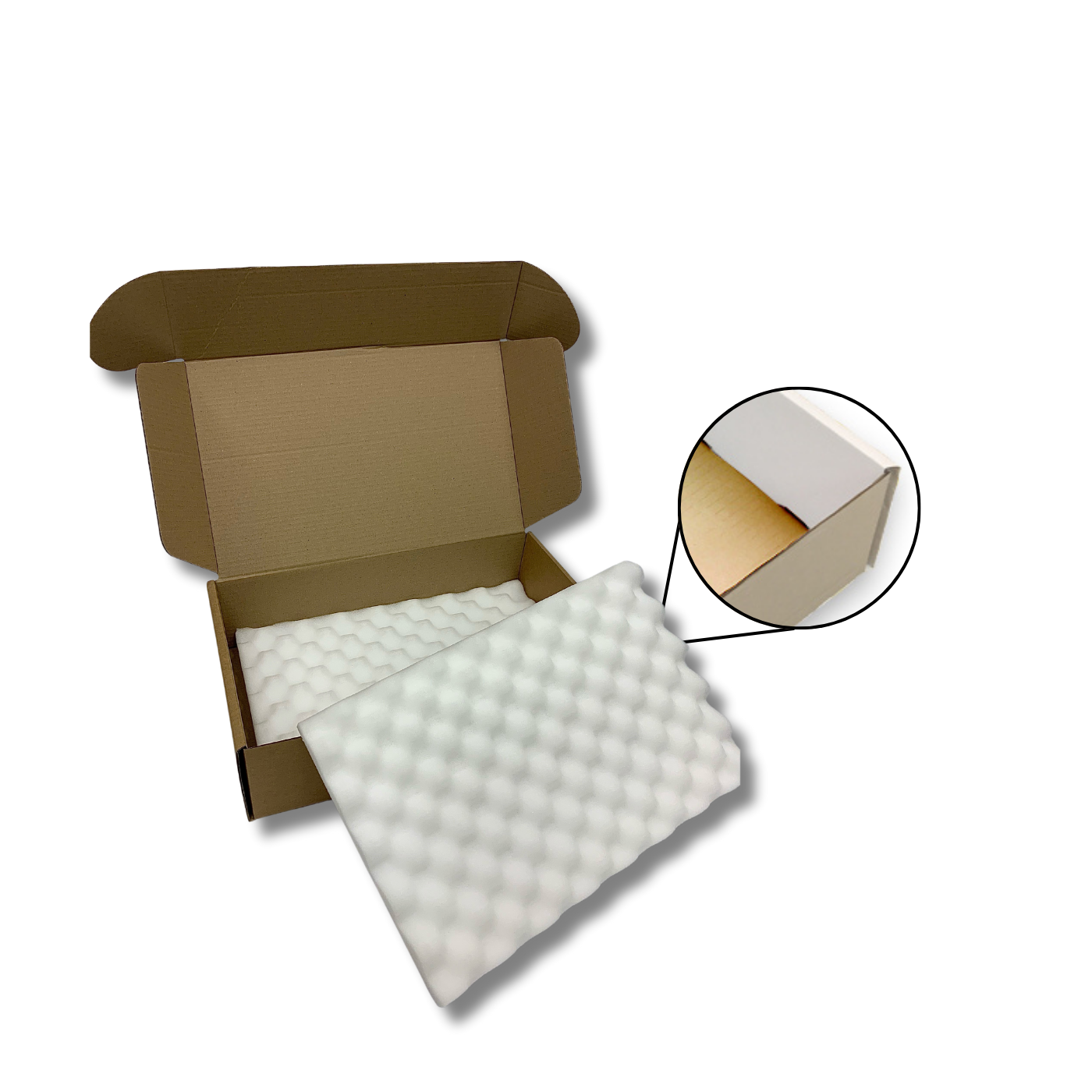 425 x 270 x 110mm Foam Lined Mailing Box