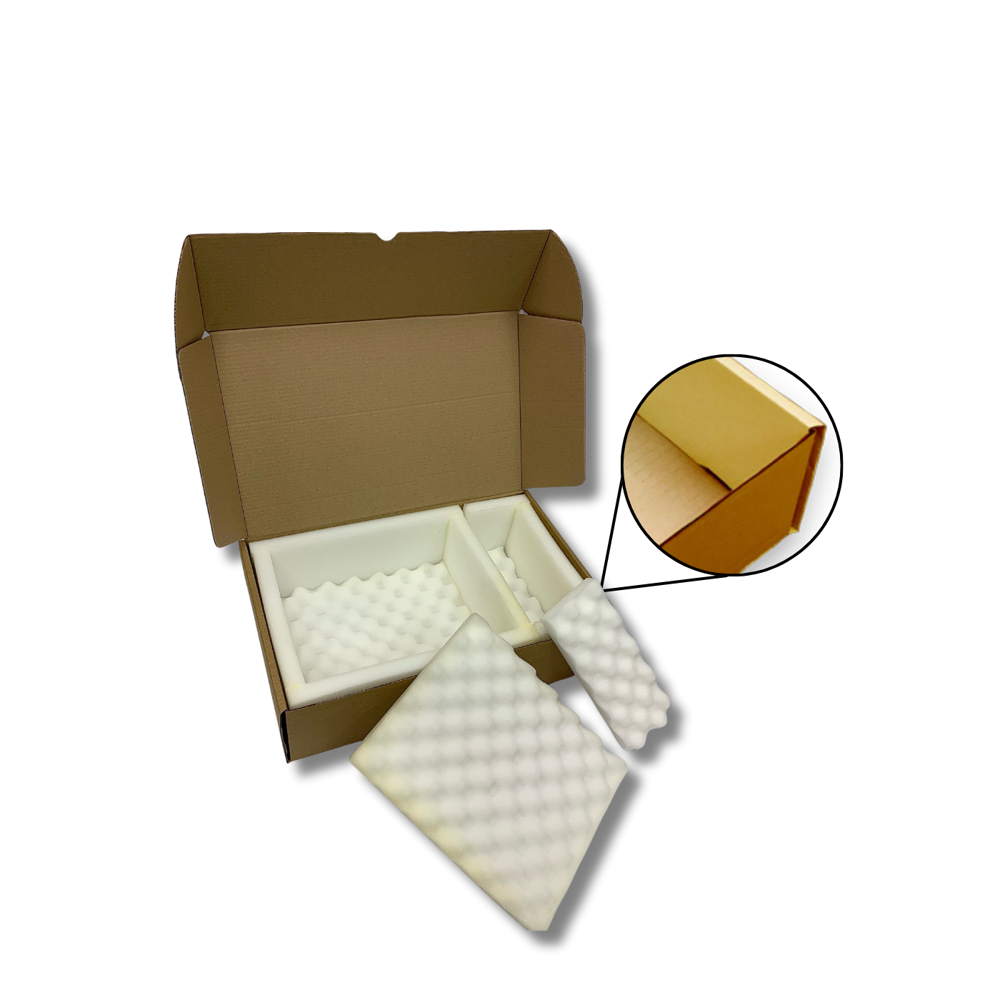 490 x 305 x 140mm Foam Lined Mailing Box