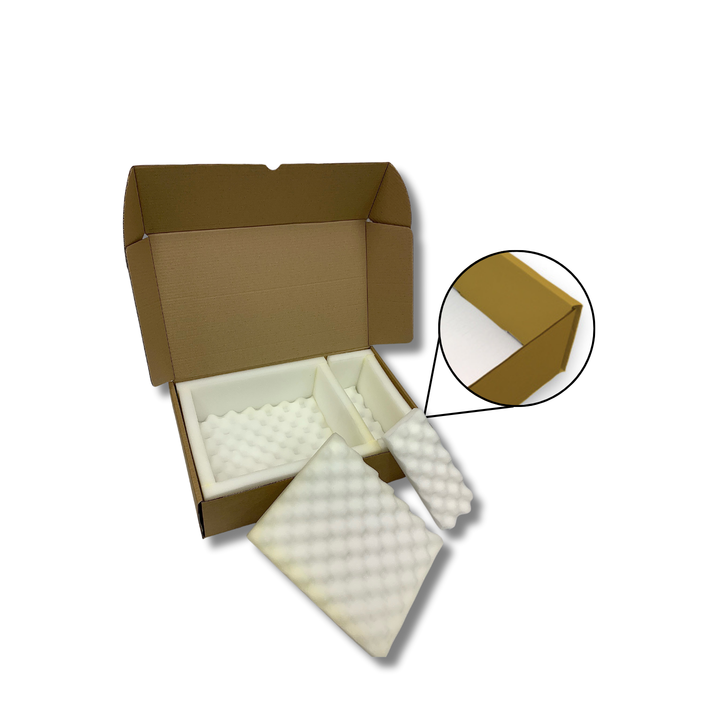 490 x 305 x 140mm Foam Lined Mailing Box