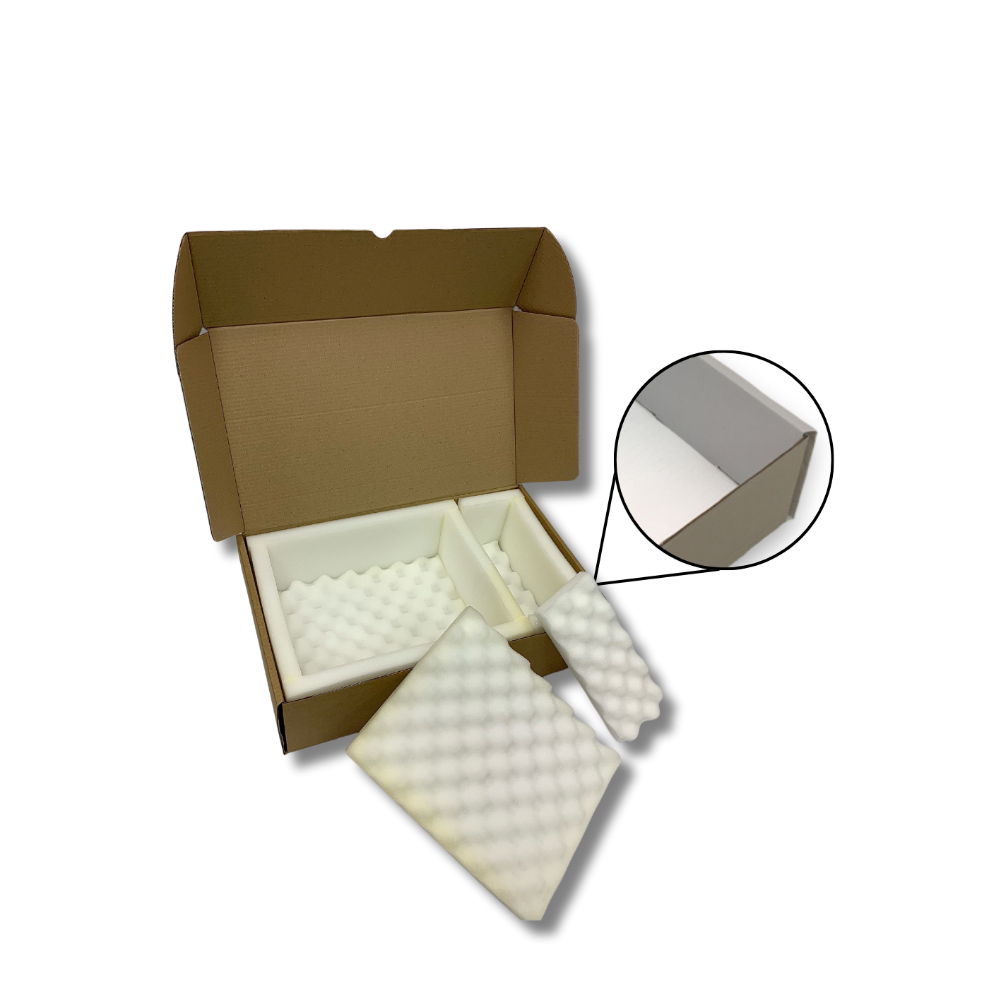 490 x 305 x 140mm Foam Lined Mailing Box