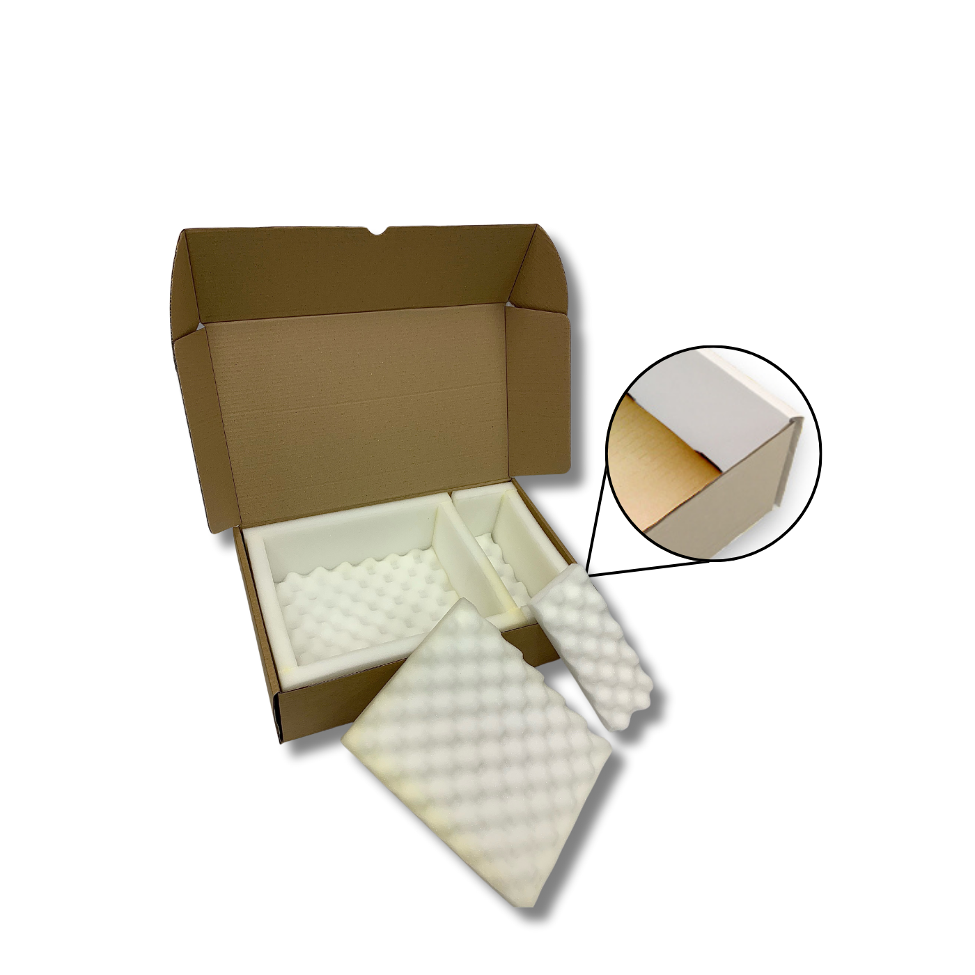490 x 305 x 140mm Foam Lined Mailing Box