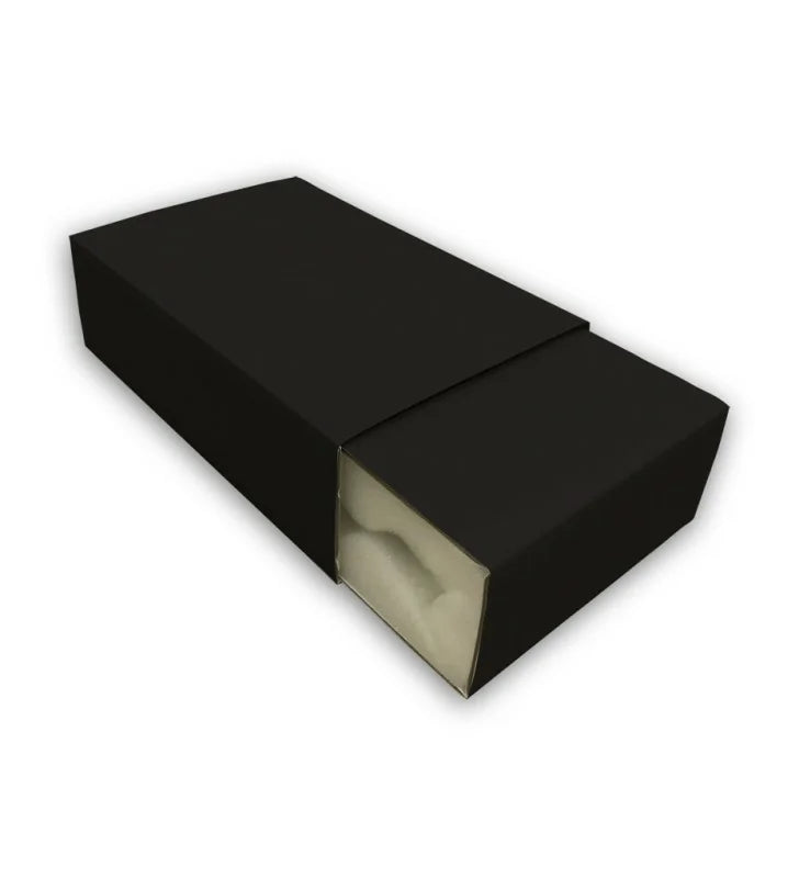 Black foam lined slider packaging