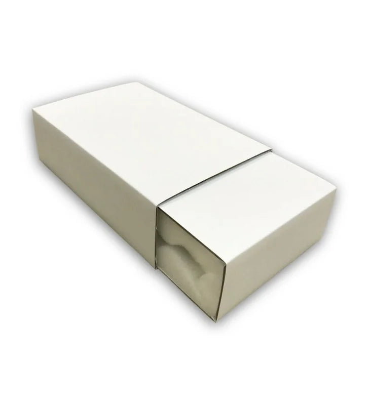White foam lined slider packaging