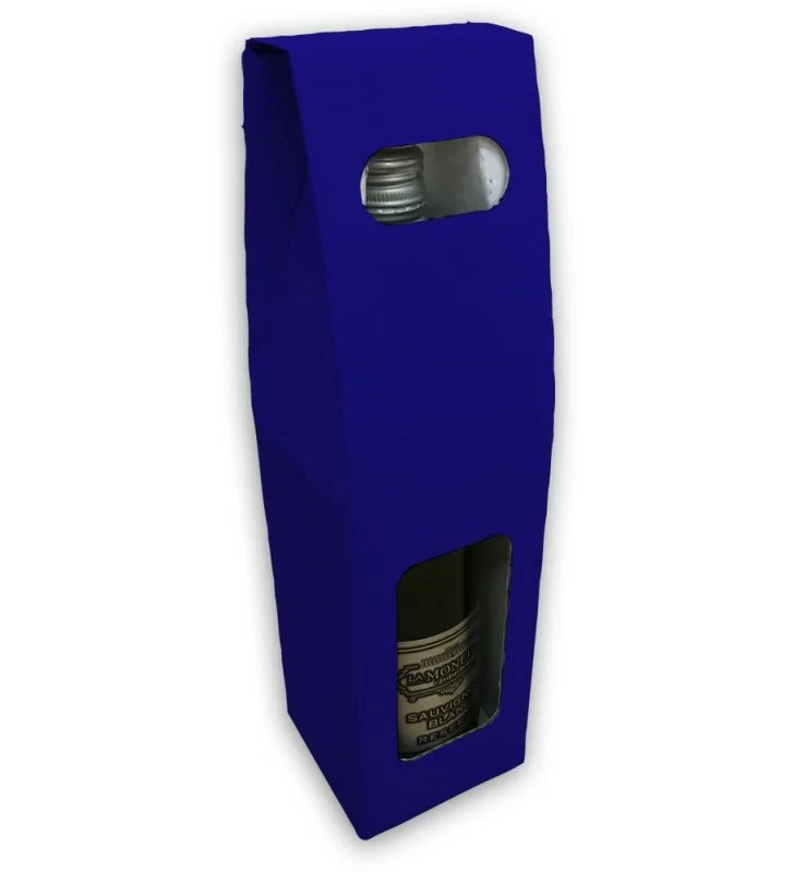 Dark Blue wine bottle box