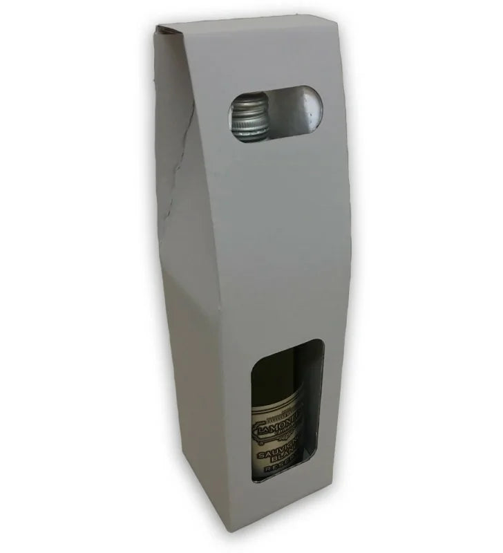 Silver wine bottle box