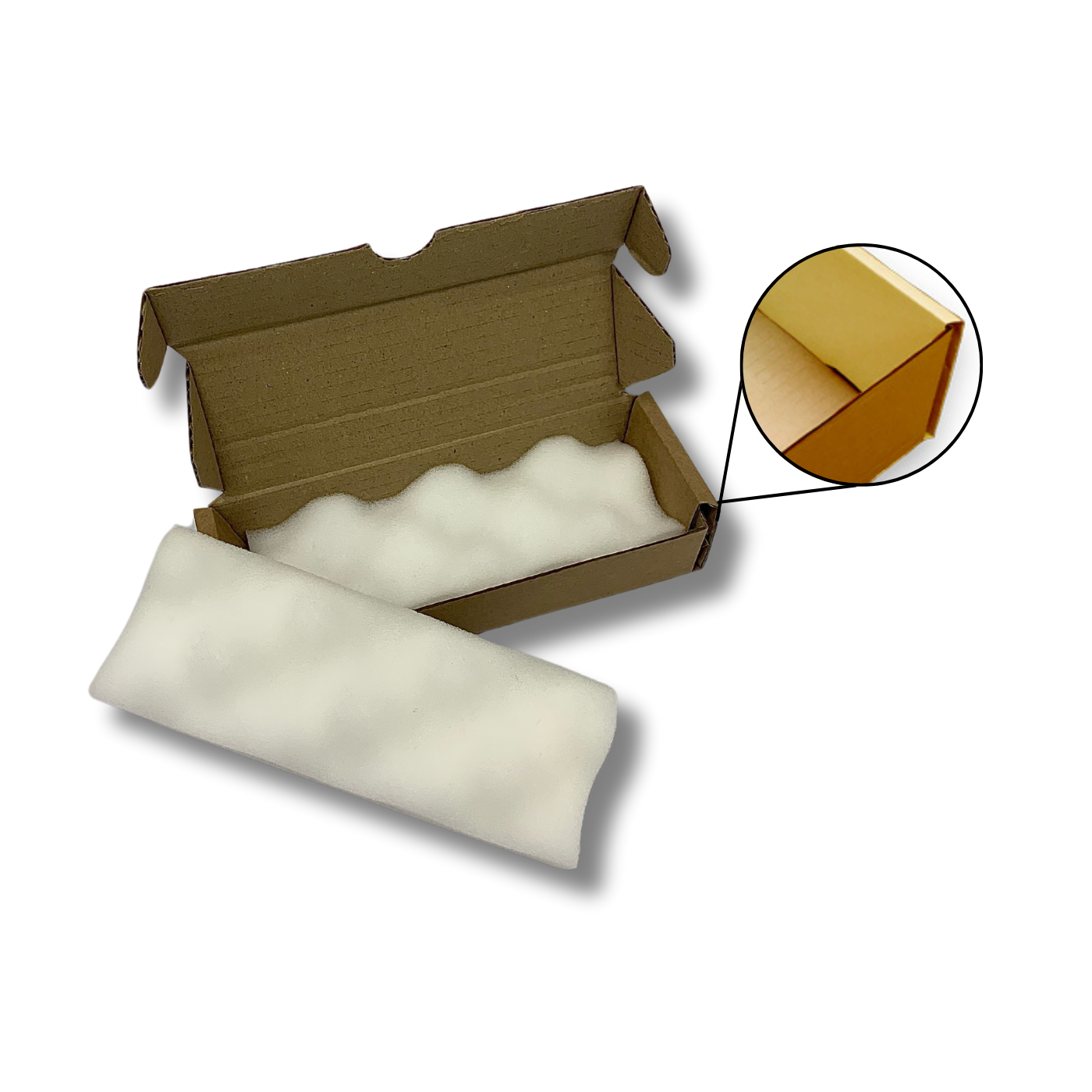 175 x 65 x 37mm Foam Lined Mailing Box