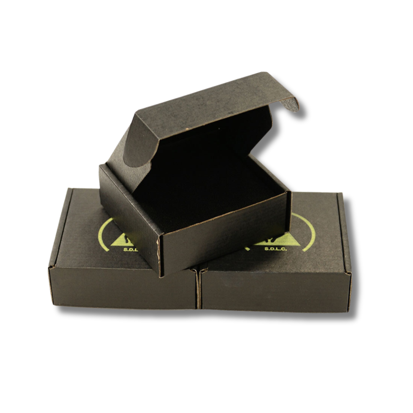 Black Antistatic Component Boxes without ESD foam