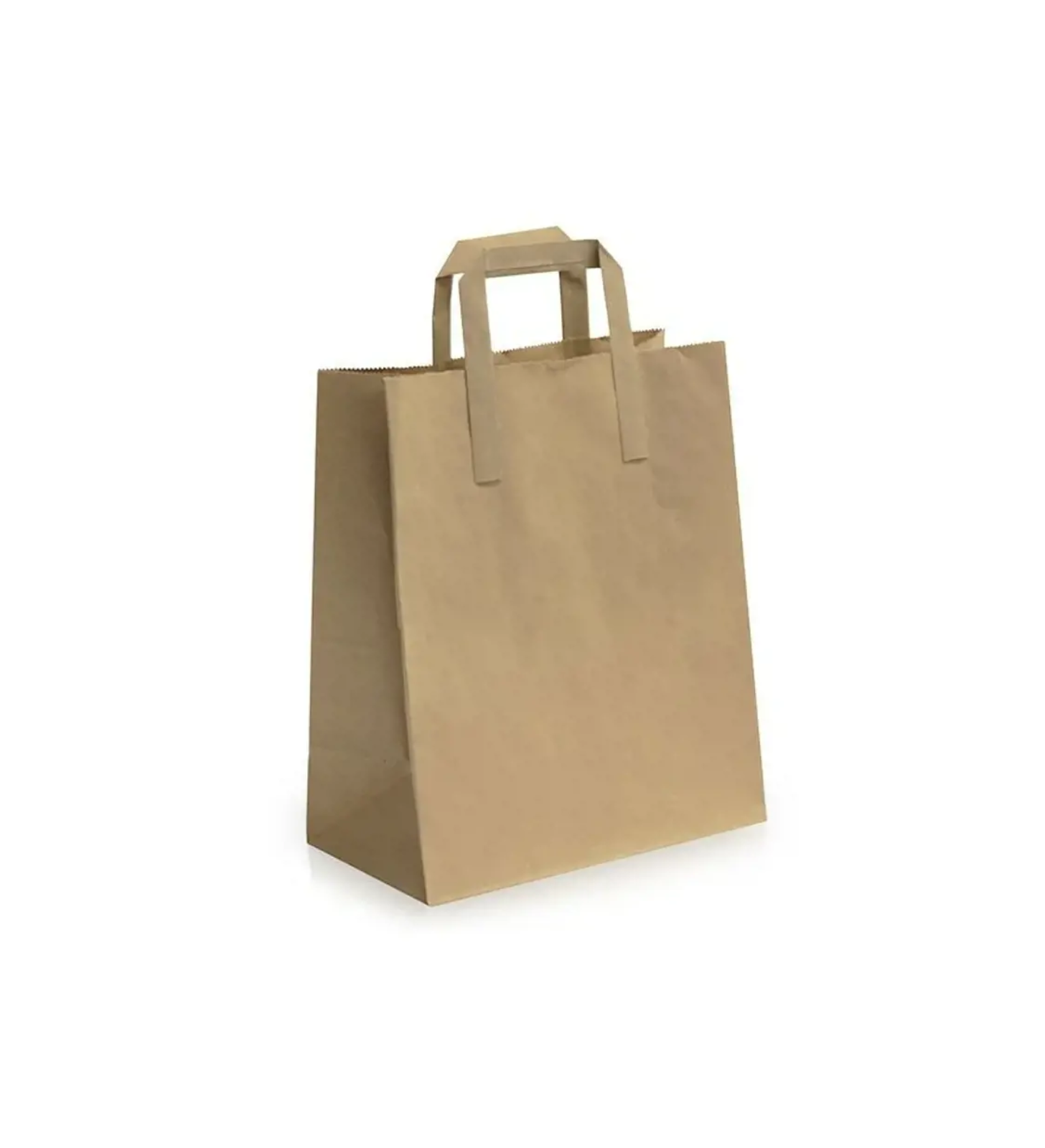 Brown folded paper carriers
