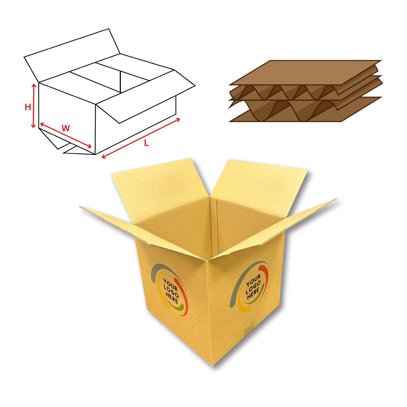 Custom Printed 0201 Shipping Box