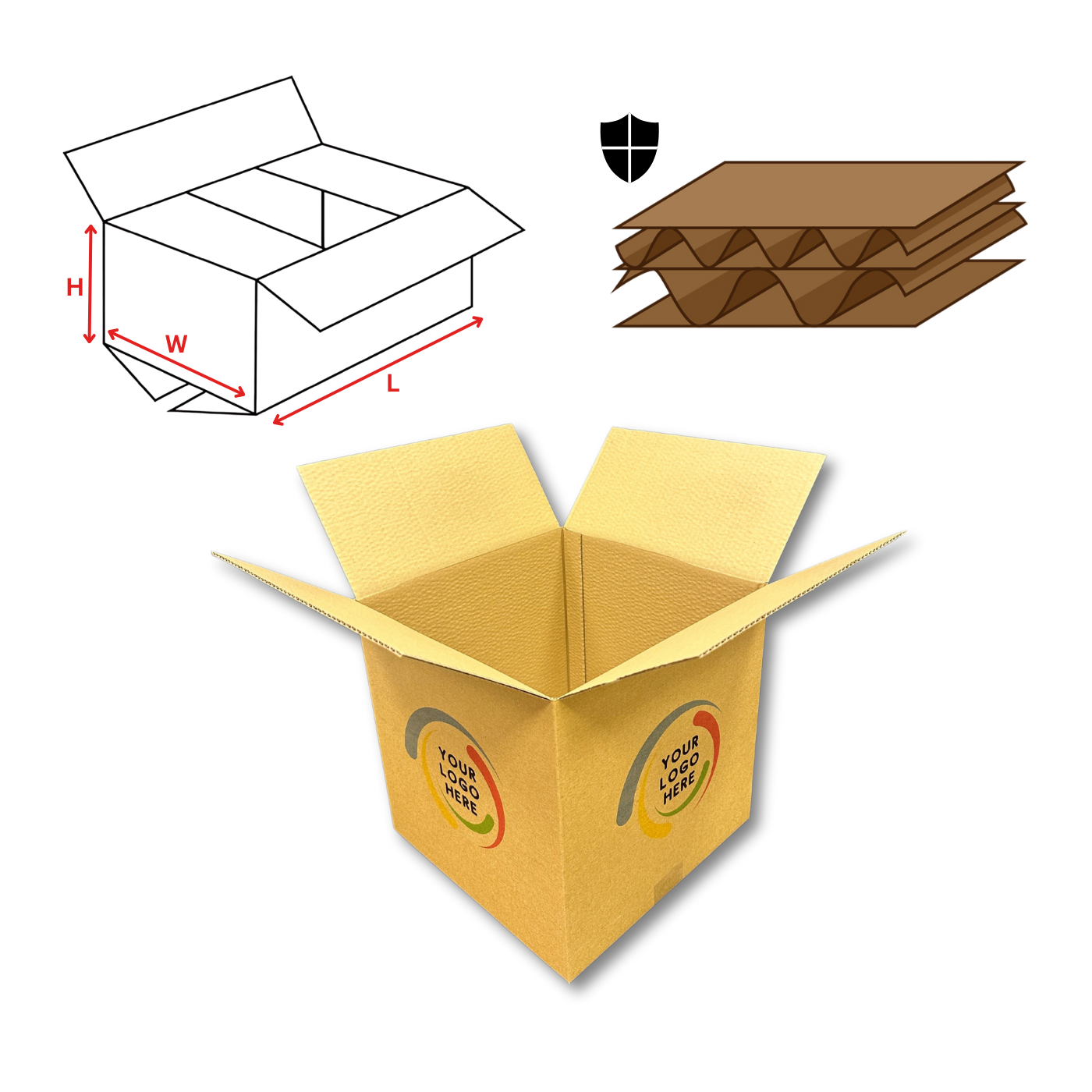 Custom Printed 0201 Shipping Box