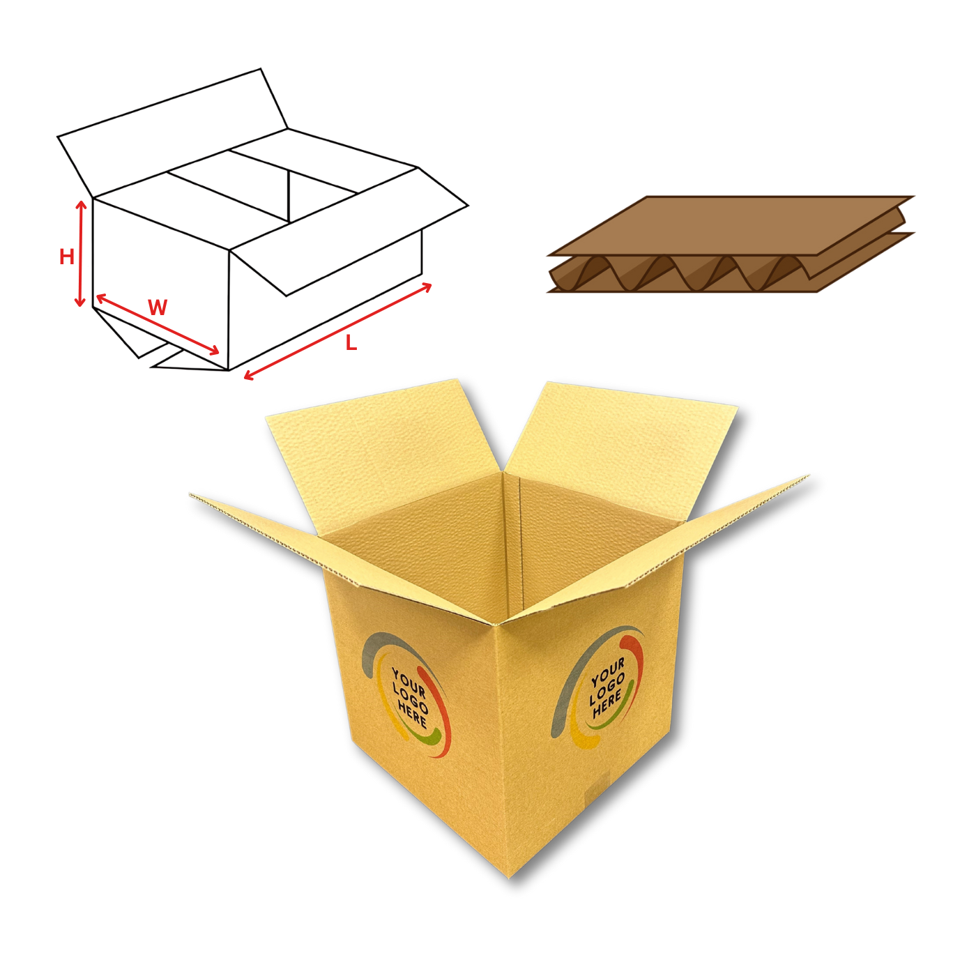 Custom Printed 0201 Shipping Box