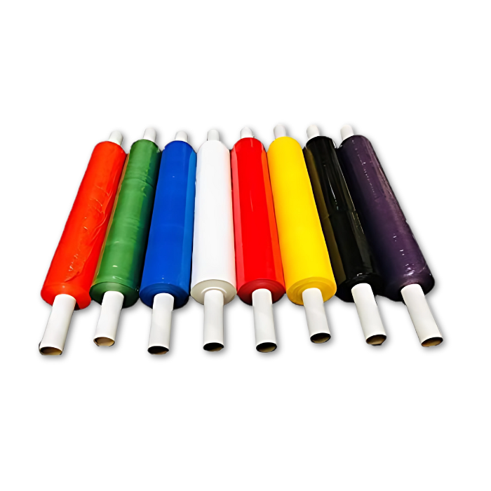 Coloured Hand Stretch Pallet Wrap Extended Core