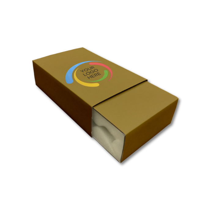 120 x 120 x 20mm Custom Printed Foam Lined Slider Pack