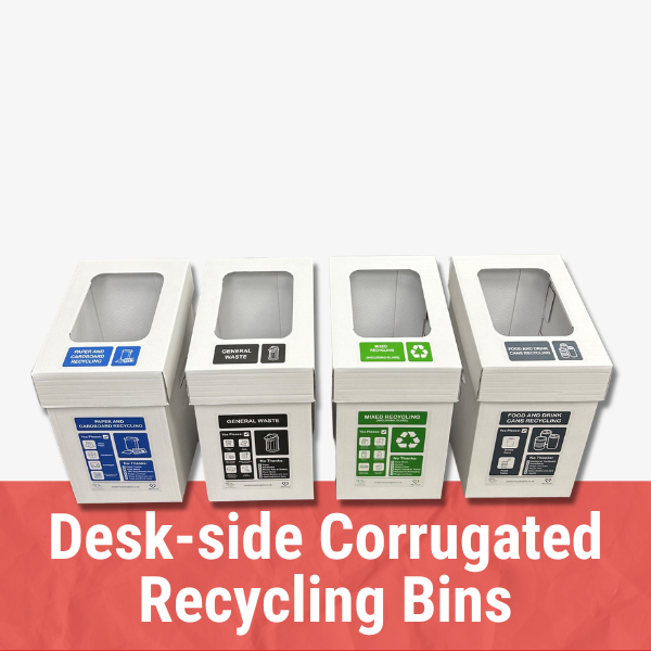 Bin In Desk Recycling Bins for Offices - Large & Desk-Side Size