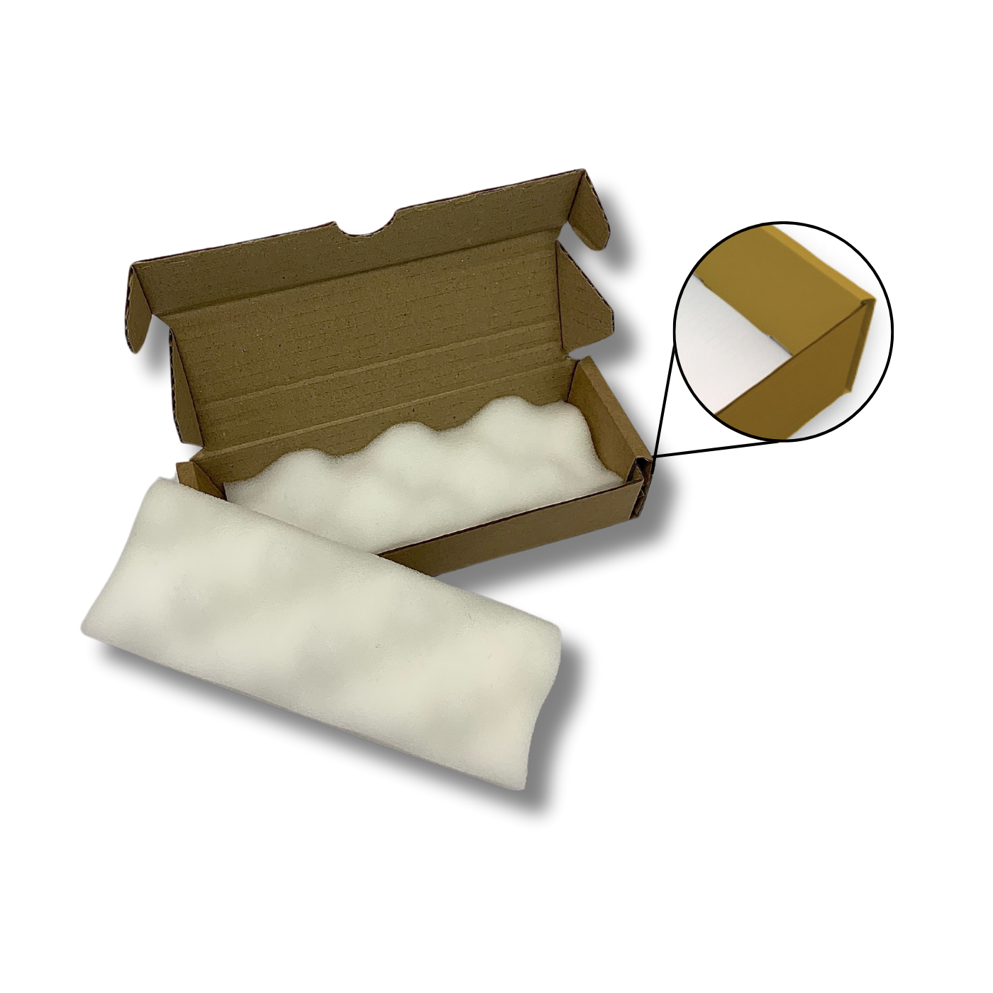 175 x 65 x 37mm Foam Lined Mailing Box