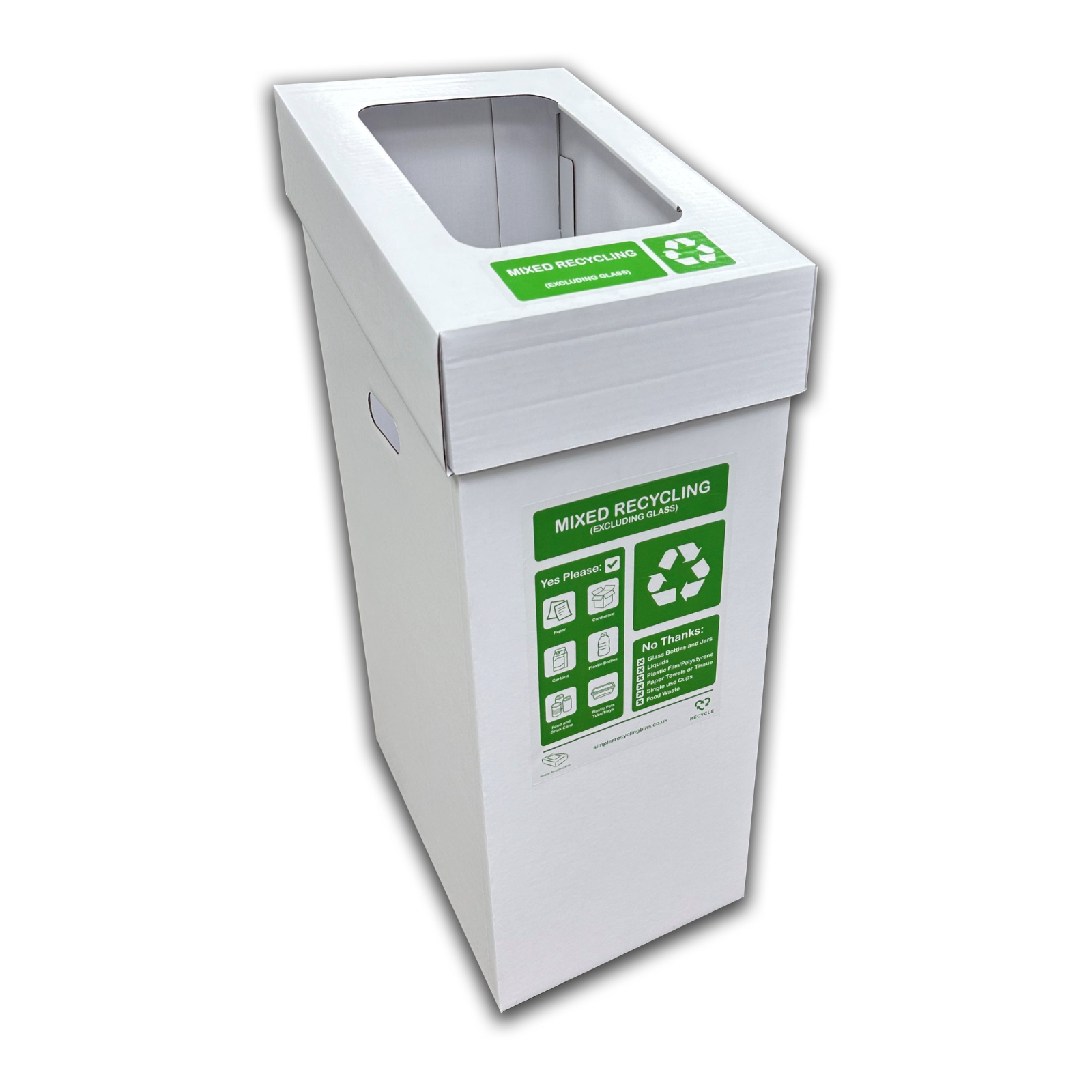 Correx® Large Recycling Bin (Set of 4 Bins)