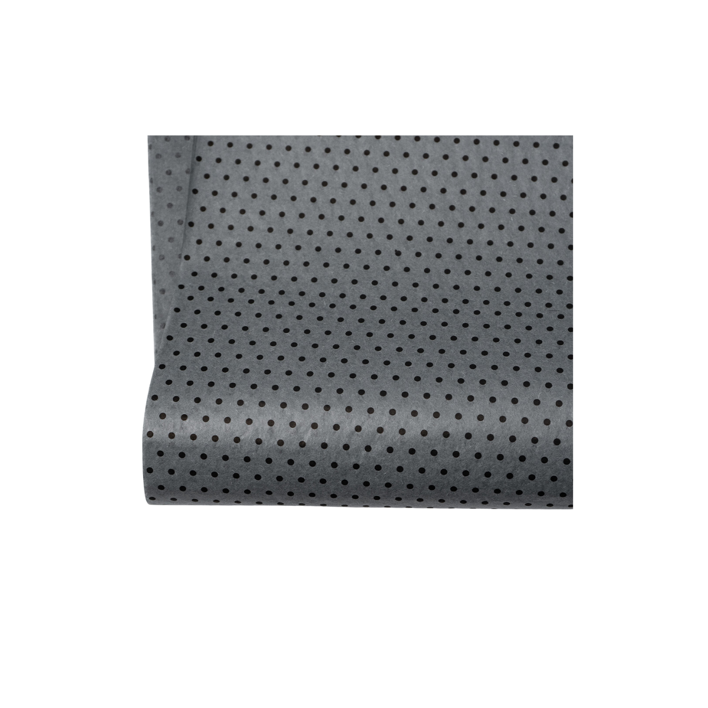 Polka Dot Black on Grey Tissue Paper