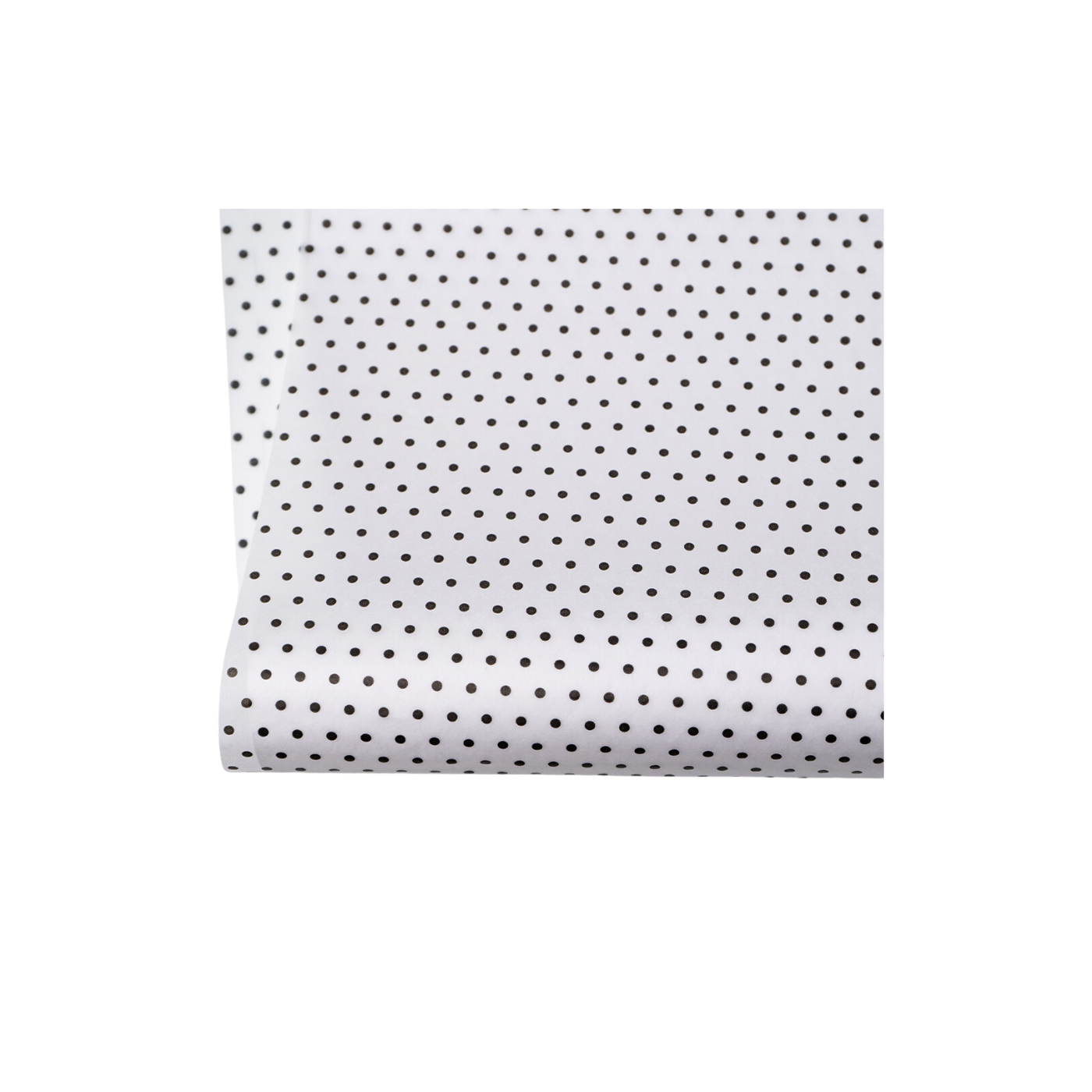 Polka Dot Black on White Tissue Paper