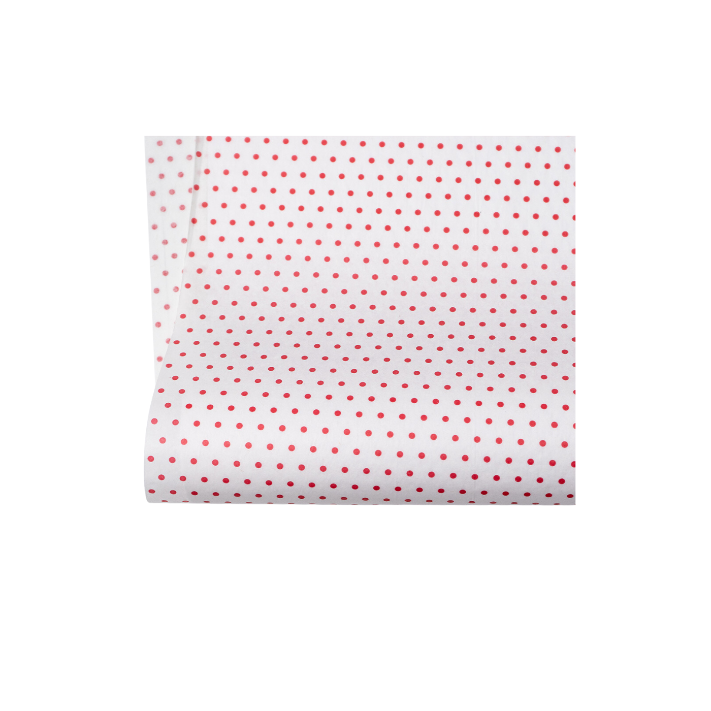 Polka Dot Red on White Tissue Paper