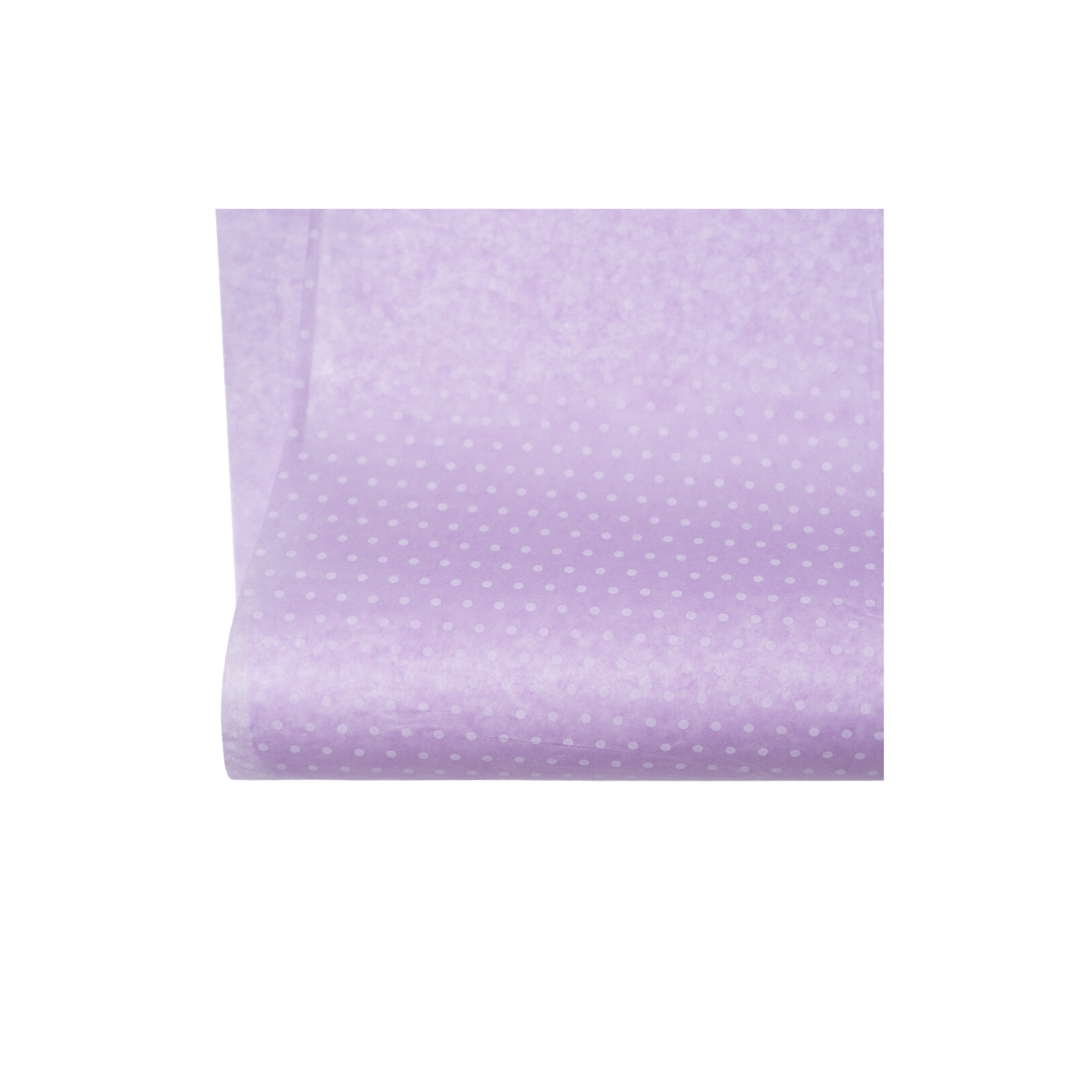 Polka Dot White on Lavender Tissue Paper