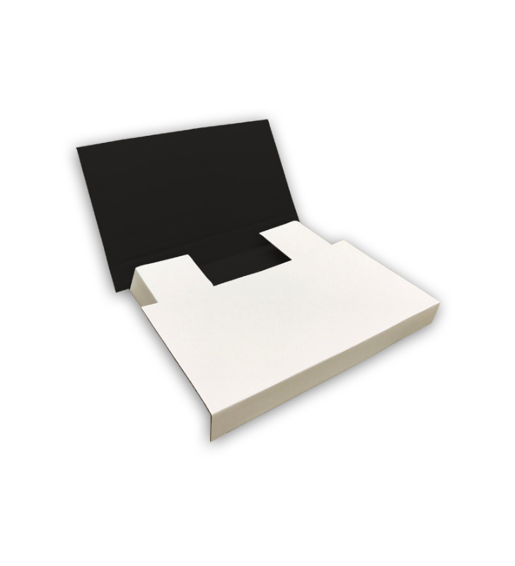 Black postal wrap mailer reversed