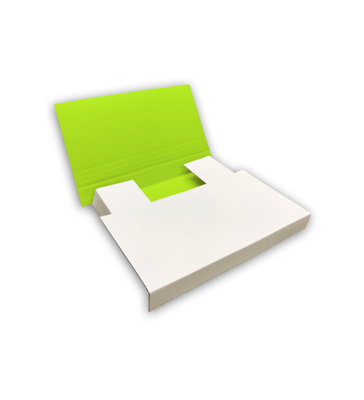 Lime Green postal wrap mailer reversed