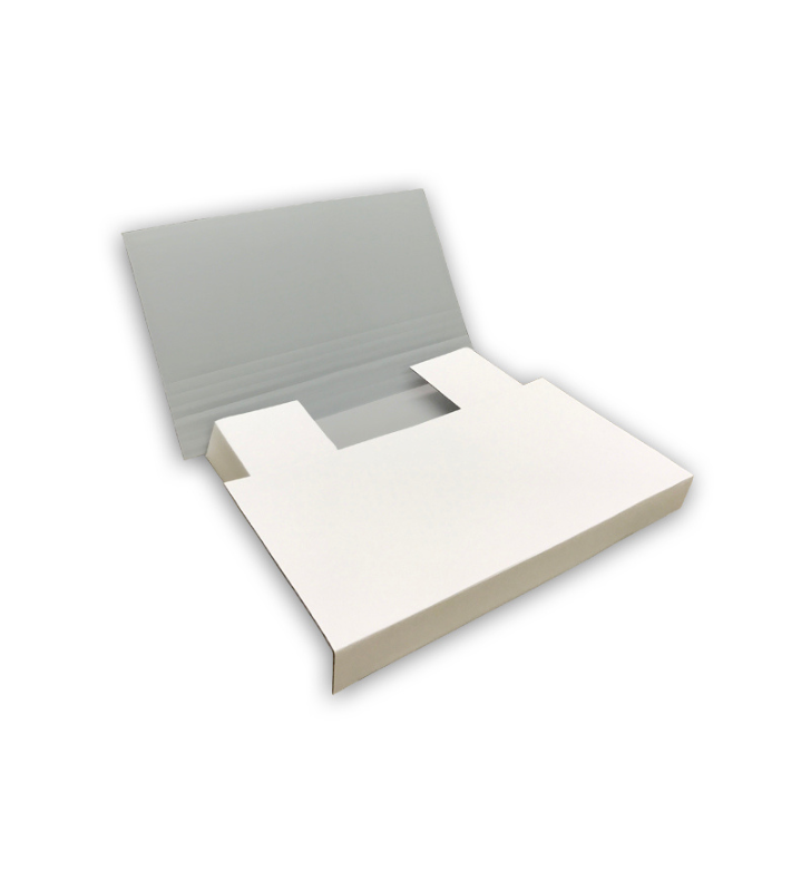 Silver postal wrap mailer reversed