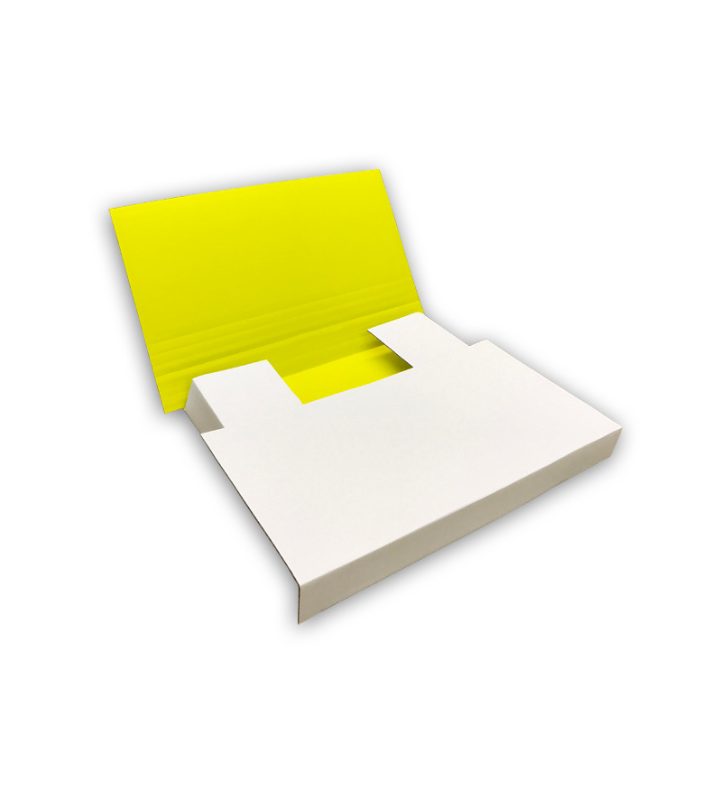 Yellow postal wrap mailer reversed